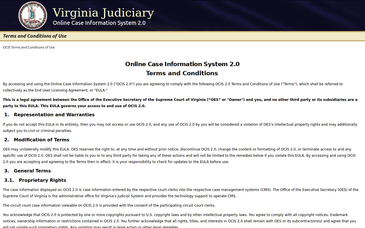 Cumberland County criminal court cases OCIS 2.0 search interface